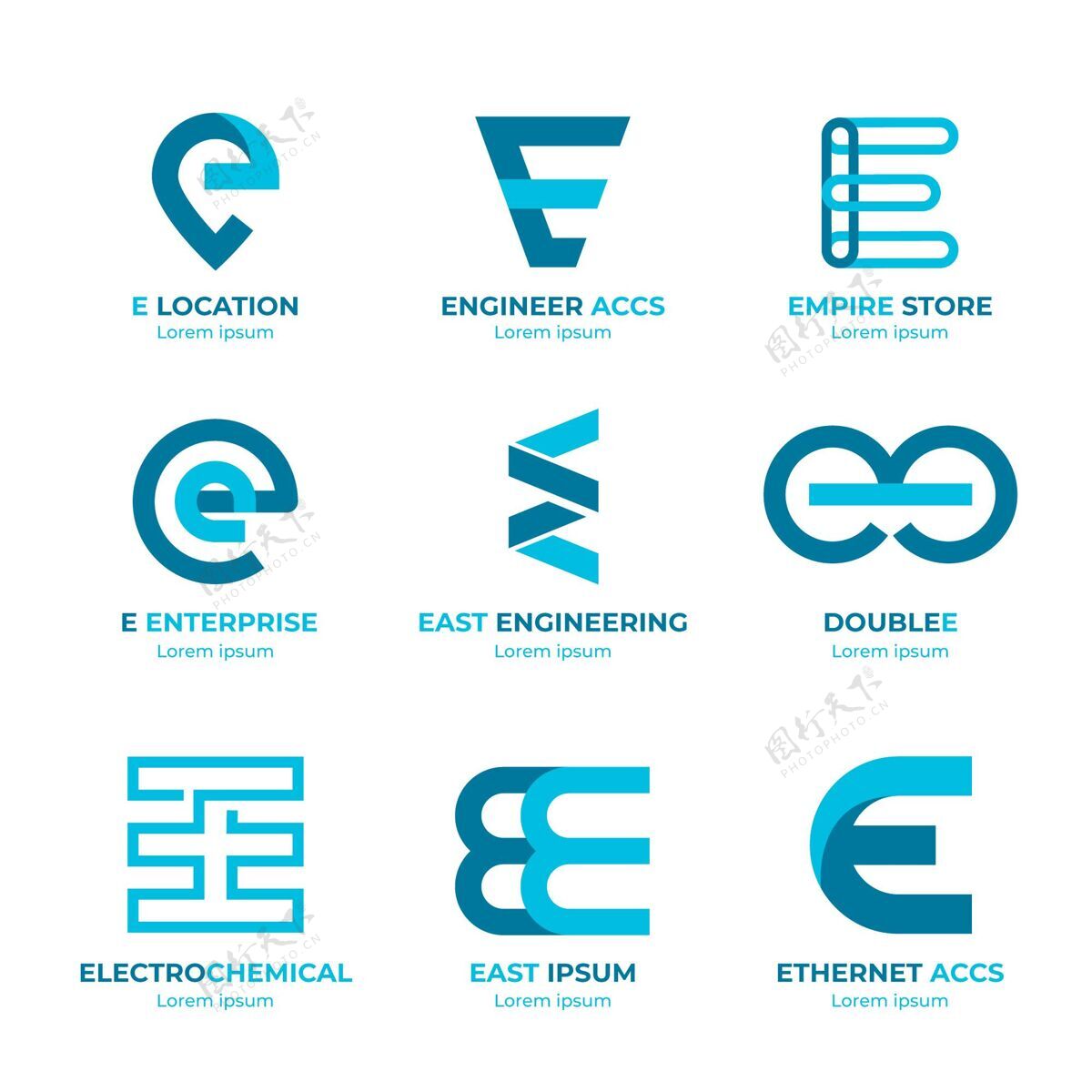 Brand平面设计e标志系列LogoBusinessLogoCollection