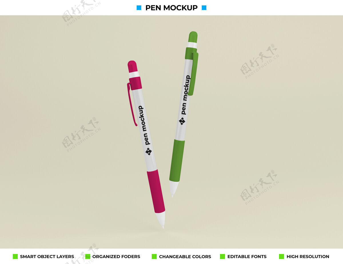 渲染钢笔模型隔离三维渲染钢笔模型三维渲染铅笔