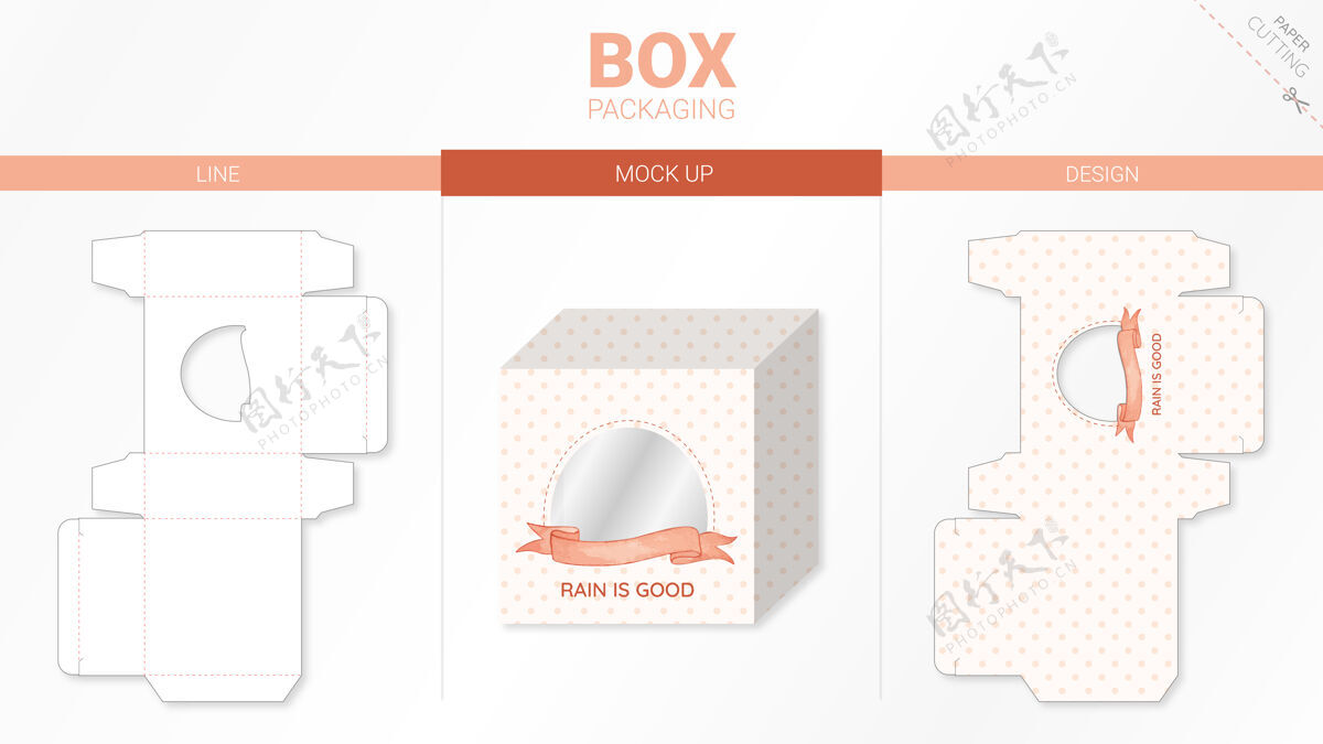 形状盒包装和模型模切模板模型包装包装