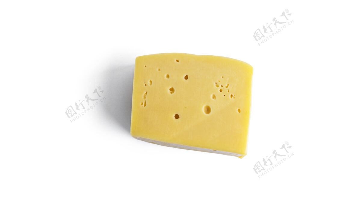 切达干酪乳酪放在一块白面包上背景高高质量的照片意大利美食餐