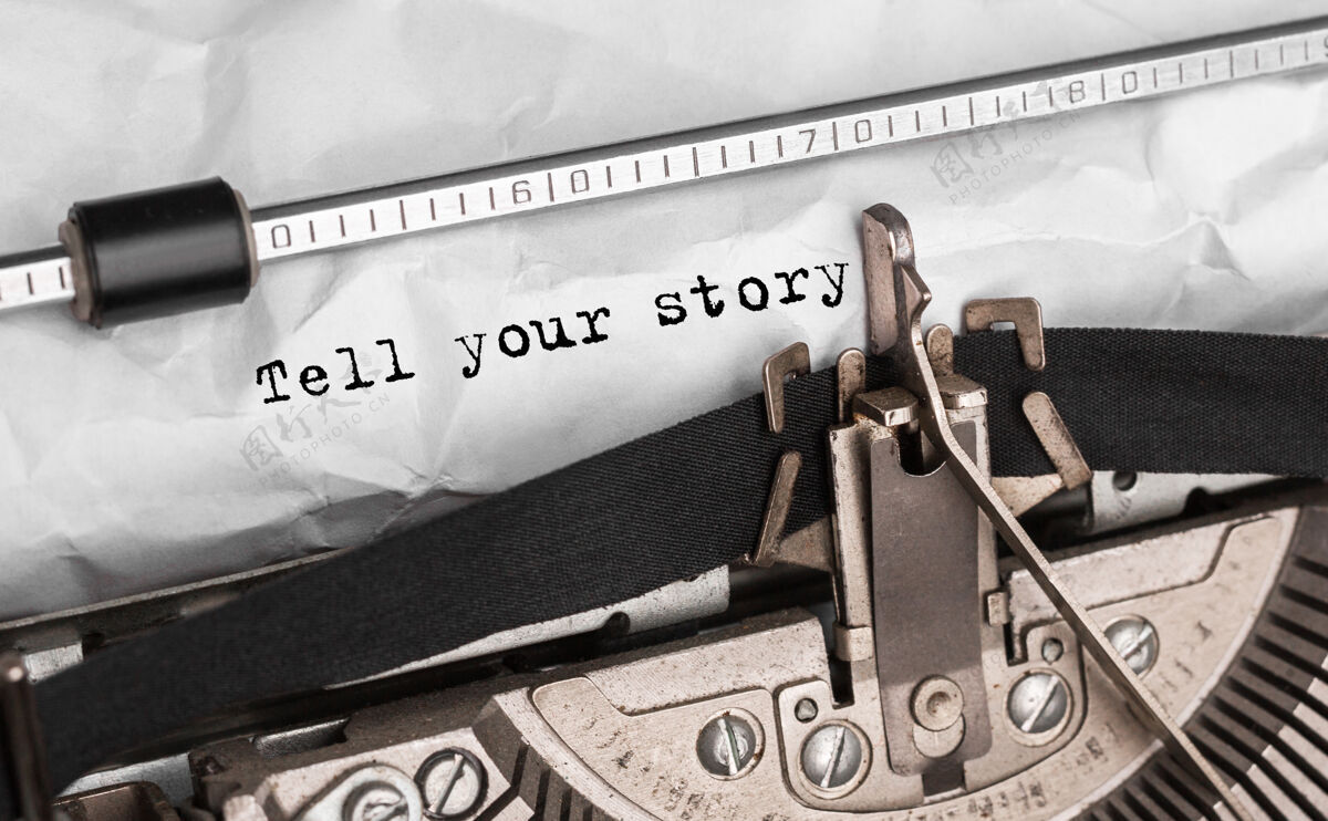 列表用复古打字机打印的文字讲述你的故事个人文字打字机