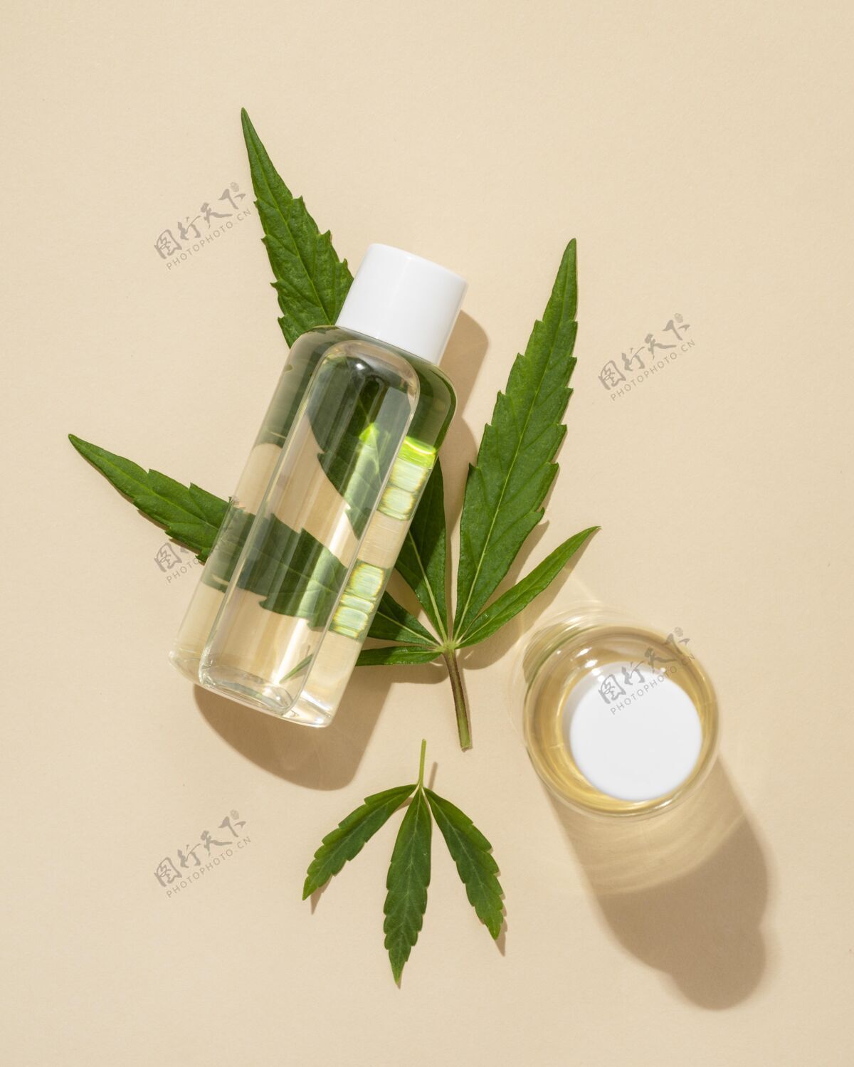 大麻天然大麻油瓶品种叶医药治疗