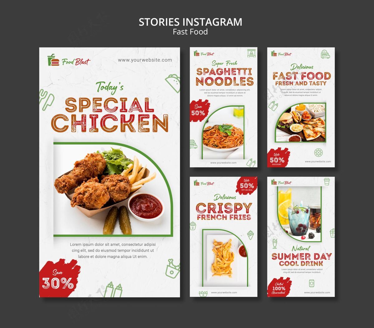 包装特别的鸡instagram故事美食膳食食物