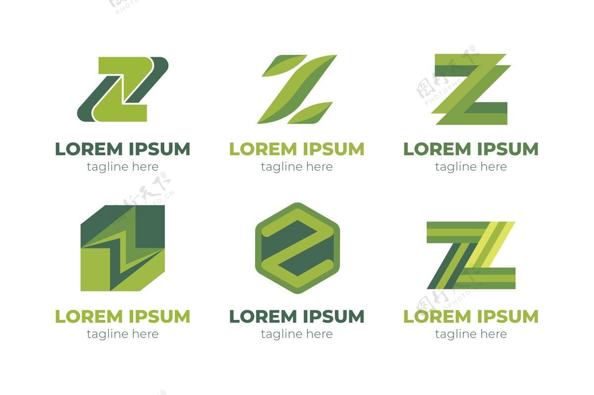 平面创意字母z标志模板字母Z公司标识