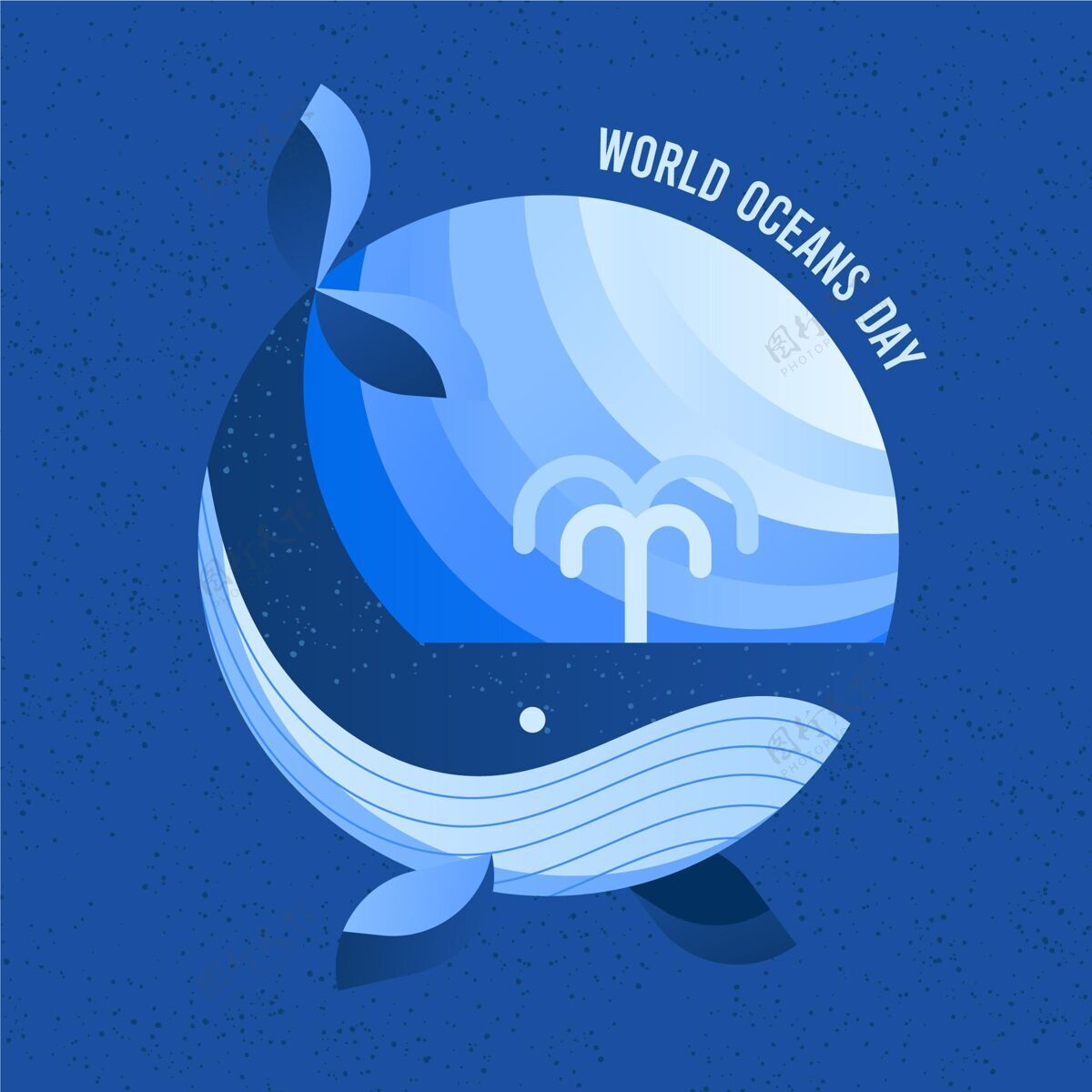 环境平面世界海洋日插图海洋平面设计生态系统