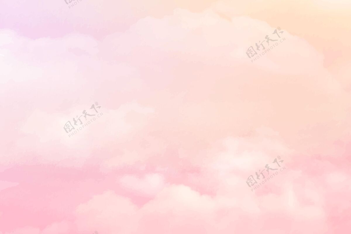 水彩背景手绘水彩粉彩天空背景墙纸背景粉彩天空