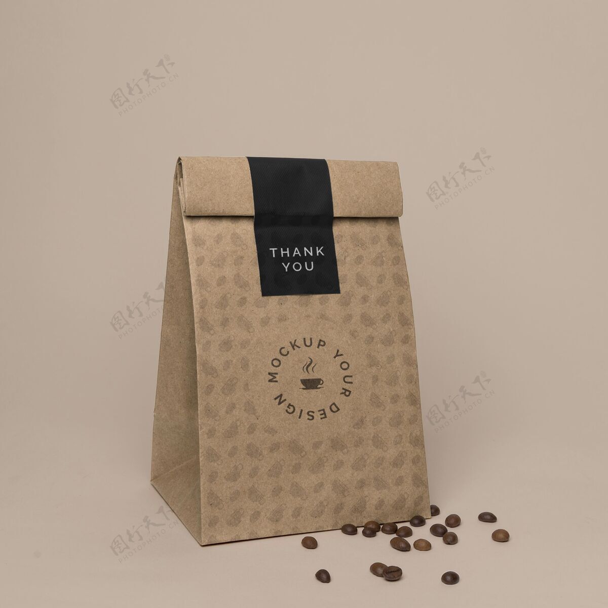 咖啡模型纸袋咖啡模型品牌塑料杯模型