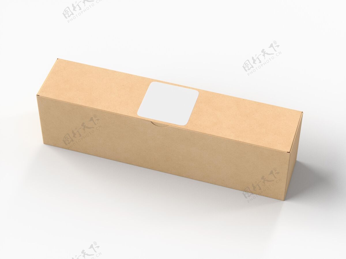 贴纸纸板箱与贴纸模型模型盒子模型纸板盒