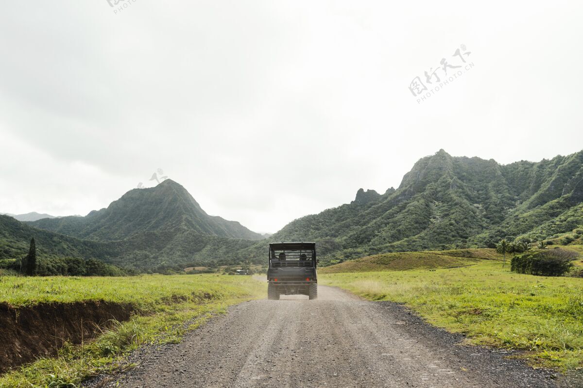 夏威夷群岛夏威夷的吉普车汽车吉普车夏威夷旅游