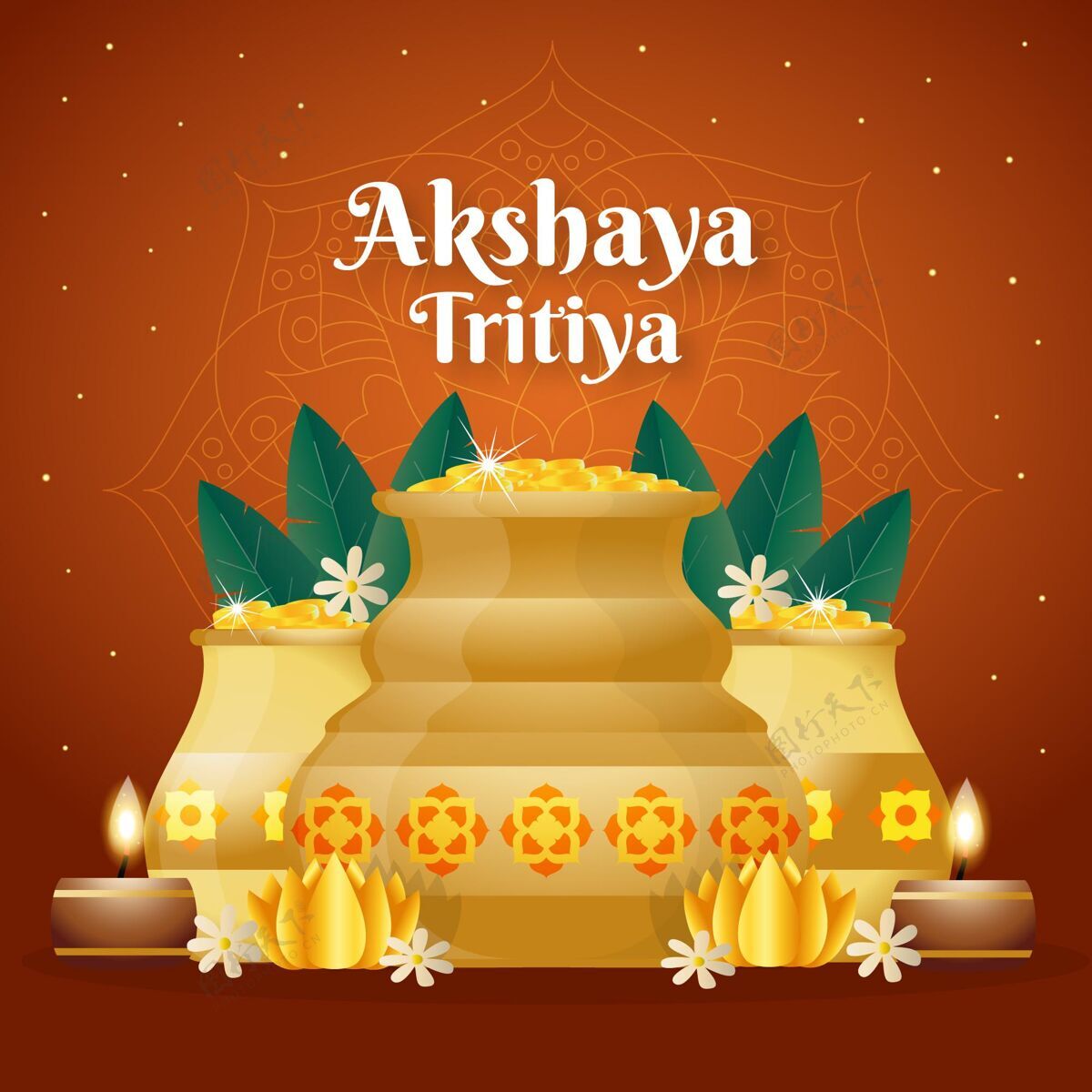 印度教现实akshayatritiya插图插图佛法节日