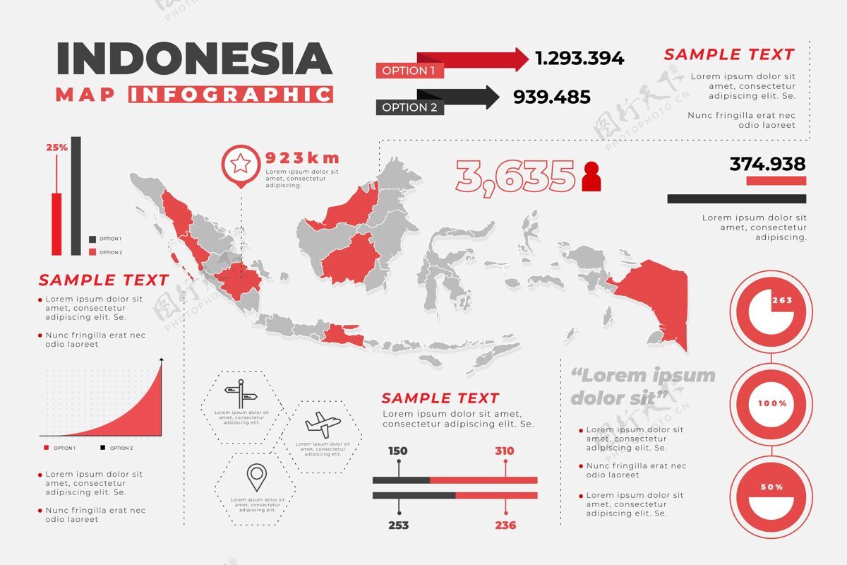 地图印尼地图信息图国家图形目的地