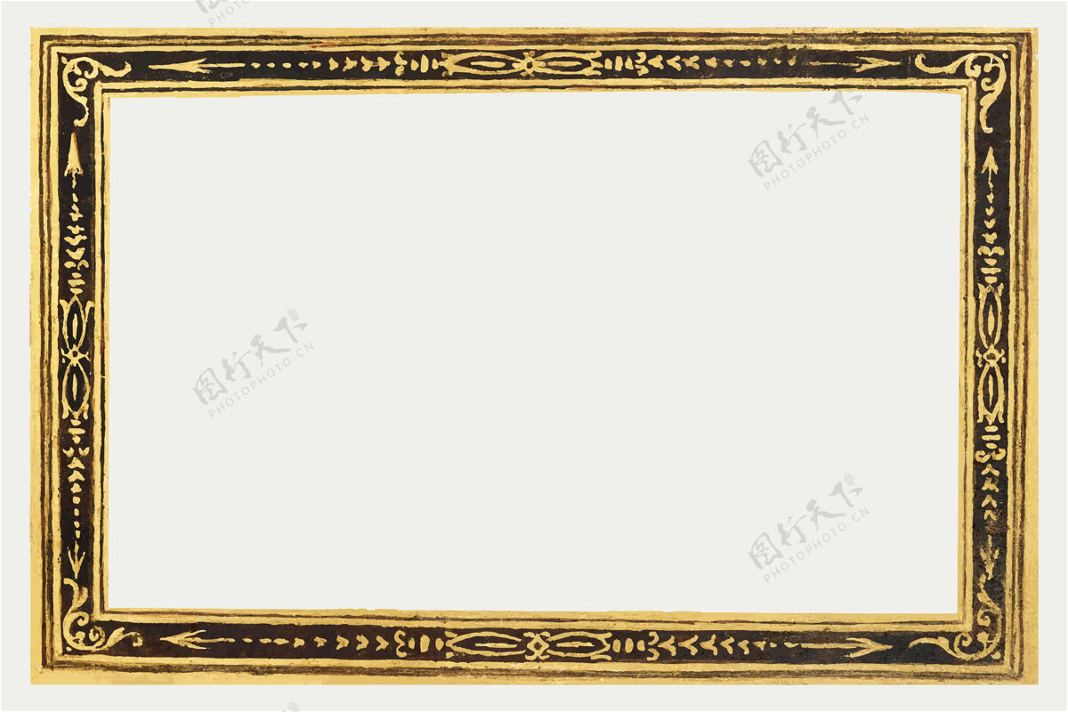 黄金金丝框架手绘框架维多利亚
