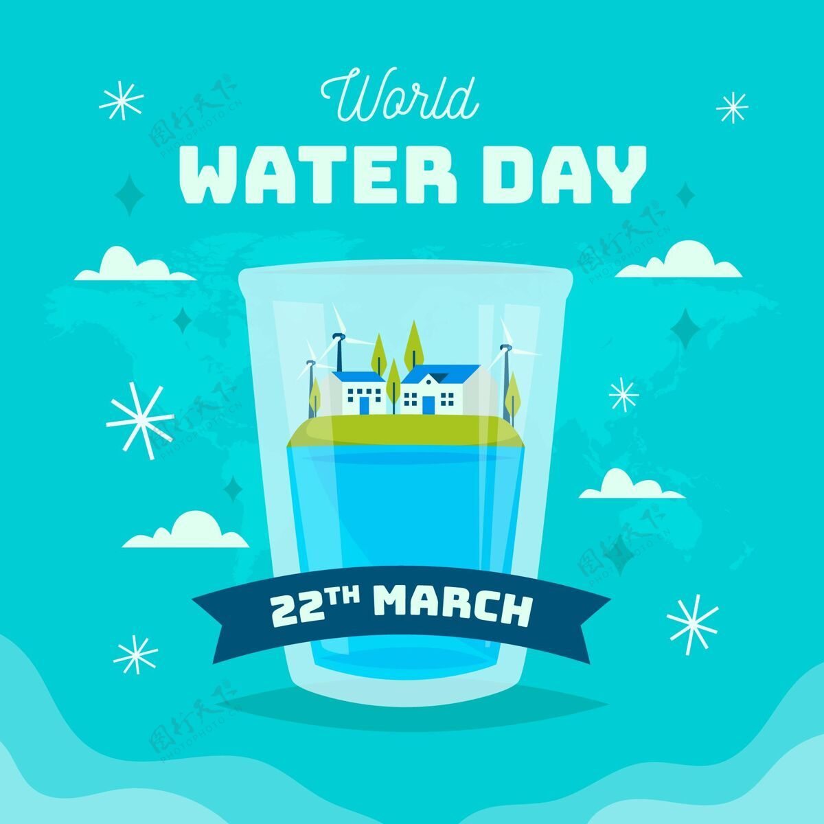 设计世界水日活动节日世界水日理念