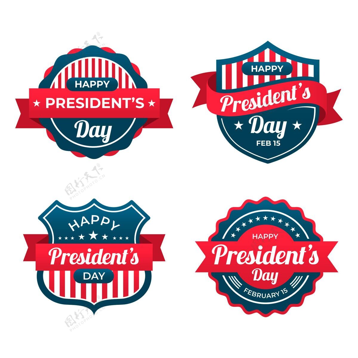 民主总统日标签系列选举国家庆祝