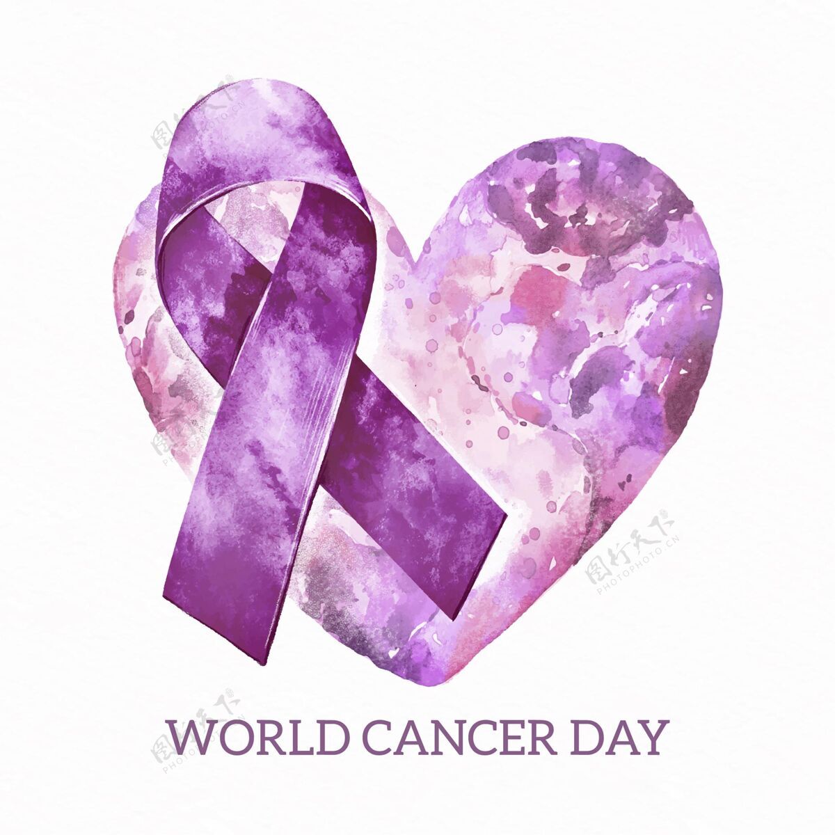 癌症水彩世界癌症日日医疗保健世界